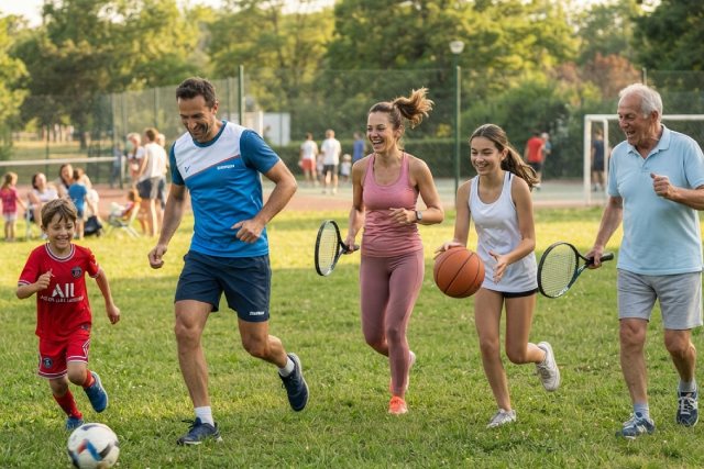 sports en famille